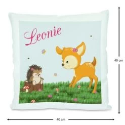 CreaDesign Dekokissen Kinder 40 X 40 Cm Reh Mit Name Personalisiert -Spielzeugladen 30552872 03