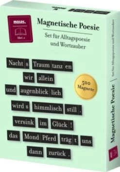 Moses. Verlag Magnetset Magnetische Poesie Alltagspoesie & Wortzauber, 500-tlg.