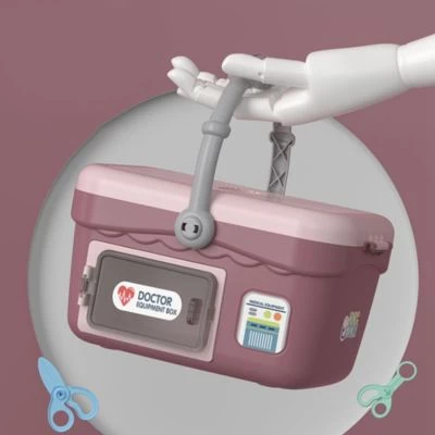 Enbaoxin Kindersimulation Stethoskop Tragbare Medizinische Kit Spielzeug Multifunktionaler Sanitätskasten Kinderspielzeug 7 Enbaoxin Kindersimulation Stethoskop Tragbare Medizinische Kit Spielzeug Multifunktionaler Sanitätskasten Kinderspielzeug – Bild 5