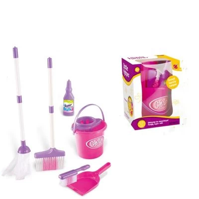 Enbaoxin Kindersimulation Mini-Reinigungswerkzeuge Besen Mop Eimer Spielzeug Set 3 Enbaoxin Kindersimulation Mini-Reinigungswerkzeuge Besen Mop Eimer Spielzeug Set