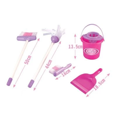 Enbaoxin Kindersimulation Mini-Reinigungswerkzeuge Besen Mop Eimer Spielzeug Set 4 Enbaoxin Kindersimulation Mini-Reinigungswerkzeuge Besen Mop Eimer Spielzeug Set – Bild 2
