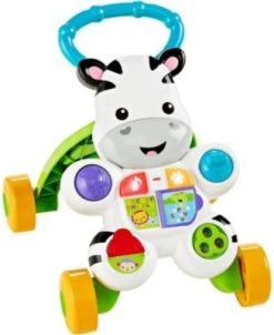 Fisher Price Fisher-Price Lern Mit Mir Zebra-Lauflernwagen, Baby Lauflernhilfe, Laufwagen