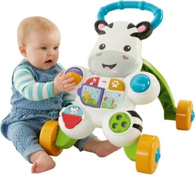 Fisher Price Fisher-Price Lern Mit Mir Zebra-Lauflernwagen, Baby Lauflernhilfe, Laufwagen 5 Fisher Price Fisher-Price Lern Mit Mir Zebra-Lauflernwagen, Baby Lauflernhilfe, Laufwagen – Bild 3