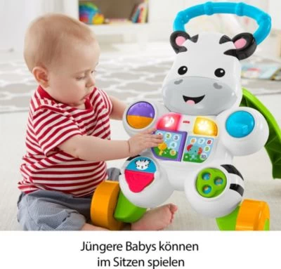 Fisher Price Fisher-Price Lern Mit Mir Zebra-Lauflernwagen, Baby Lauflernhilfe, Laufwagen 7 Fisher Price Fisher-Price Lern Mit Mir Zebra-Lauflernwagen, Baby Lauflernhilfe, Laufwagen – Bild 5