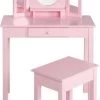 Roba Schminktisch Mit Hocker, Rosa Lackiert -Spielzeugladen 7430463 01