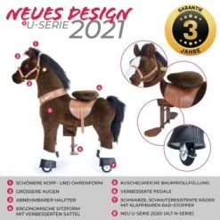 PonyCycle Kinder Reittiere Mister Ed Pferd Braun Medium Mit Sound - 3 Jahre Garantie -Spielzeugladen 16707248 02