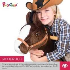 PonyCycle Kinder Reittiere Mister Ed Pferd Braun Medium Mit Sound - 3 Jahre Garantie -Spielzeugladen 16707248 04