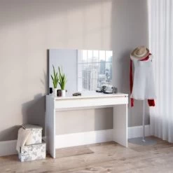 Vicco Schminktisch Emma Frisiertisch Frisierkommode Kommode Weiß Sonoma