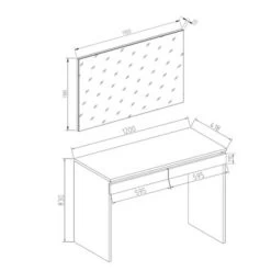 Vicco Schminktisch Emma Frisiertisch Frisierkommode Kommode Weiß Sonoma -Spielzeugladen 19334798 04